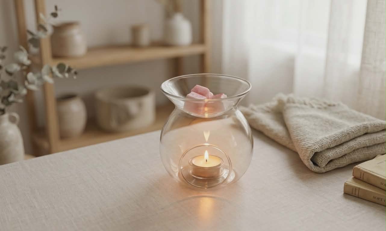 a luxury glass wax burner 