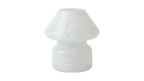 Mushroom jar candle, διακοσμητικό κερί σε γυάλινο βάζο τύπου candle lamp με design μανιταριού και αρωματικό κερί σόγιας.
Mushroom jar candle, decorative scented soy wax candle in a unique mushroom-shaped glass lamp jar." White Lamp jar
