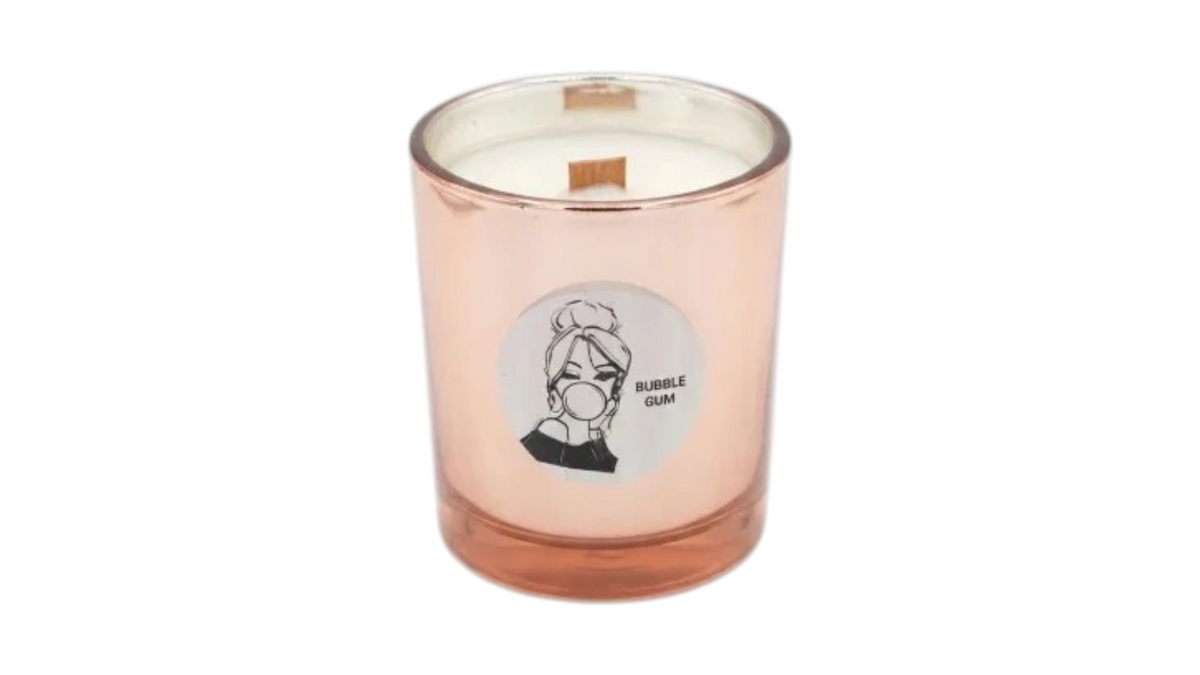 Limited Edition Bubble Gum Soy Candle | Wood Wick | 400g