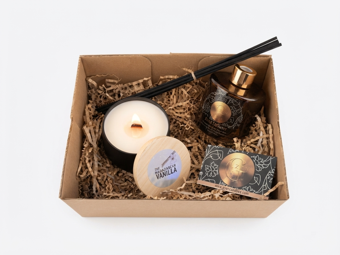 Gift Box | 225gr Scented Soy Candle &  Reed Diffuser 200ml