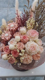 Scented Soy Wax Flower Bouquet | Gift Box | MAGNOLIA | M
