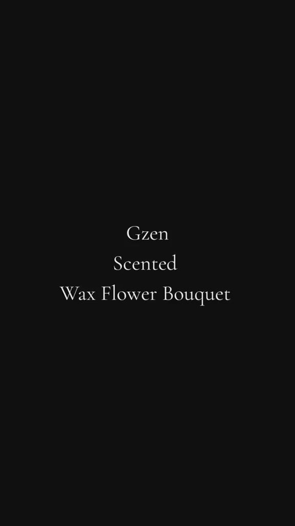 scented flower wax bouquet