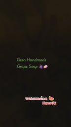 Handmade Berry Soap (Pink Clear Color & Poppy Seeds)