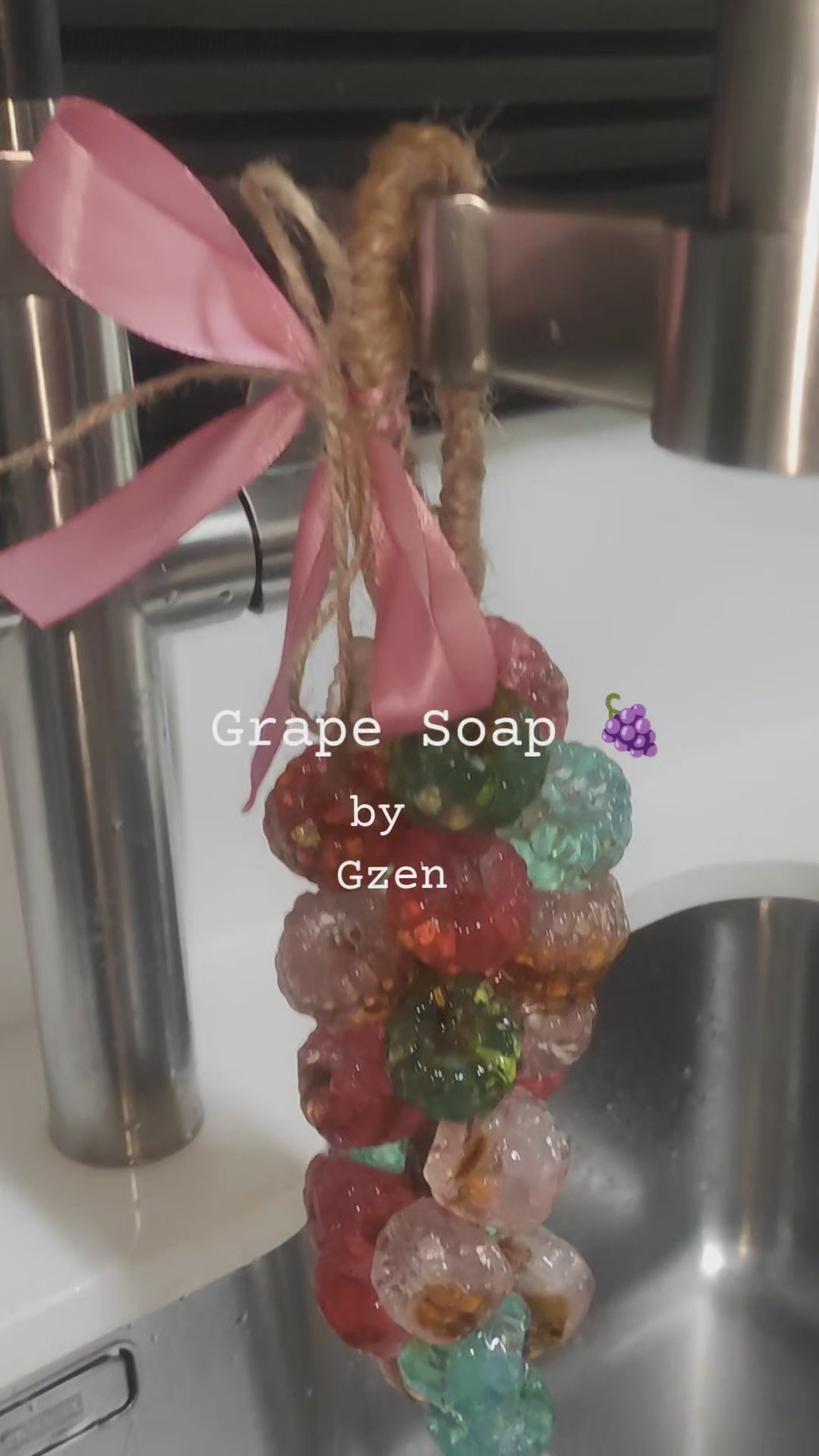 Luxury Grape Soap Bunch on a Rope (400g)