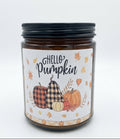a scented soy candle pumpkin pie