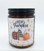 a scented soy candle pumpkin pie