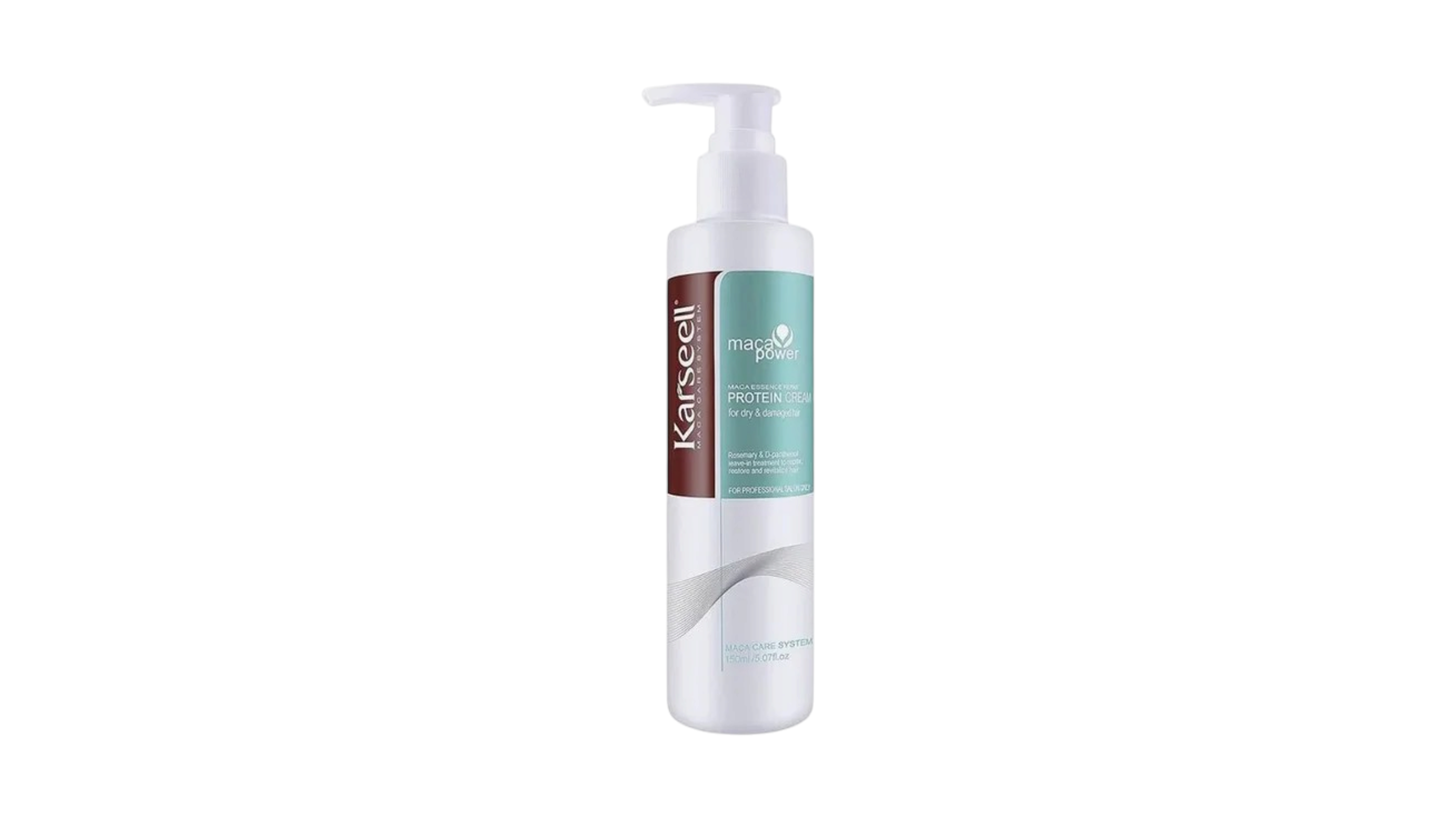A white pump bottle of Kanserell Magic Prox Protectant Hair Conditioner against a plain white background. Buy online Limassol Cyprus.