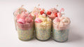 χειροποίητο κερι σόγιας γλυκο  xeiropoito keri gliko me santigi handmade whipped dessert candle with sprinkles scented ot chocolate stawberrys 