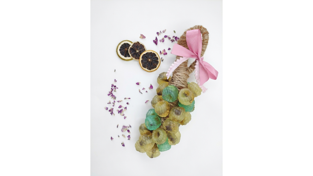 Luxury Grape Soap Bunch on a Rope (400g)